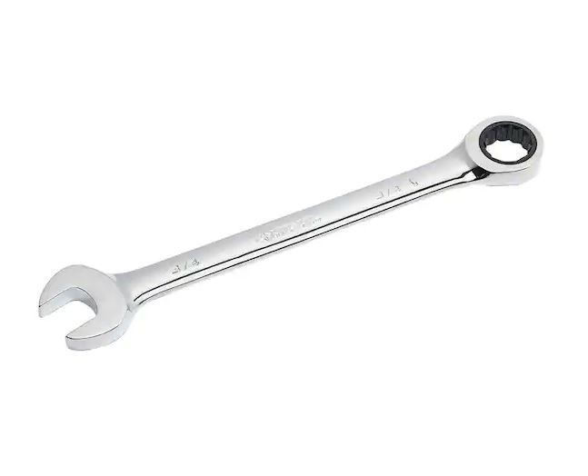 Photo 1 of 3/4 in. 12-Point SAE Ratcheting Combination Wrench