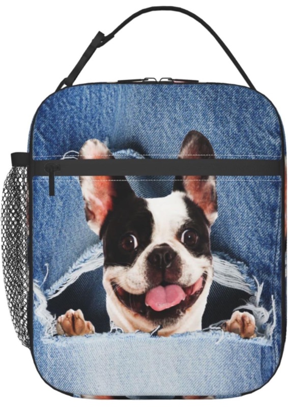 Photo 1 of Lunch Box For Women Gifts Reusable Insulated Lunch Bag Women Men Teens Girls Mom And Dad Dog Bulldog Corgi