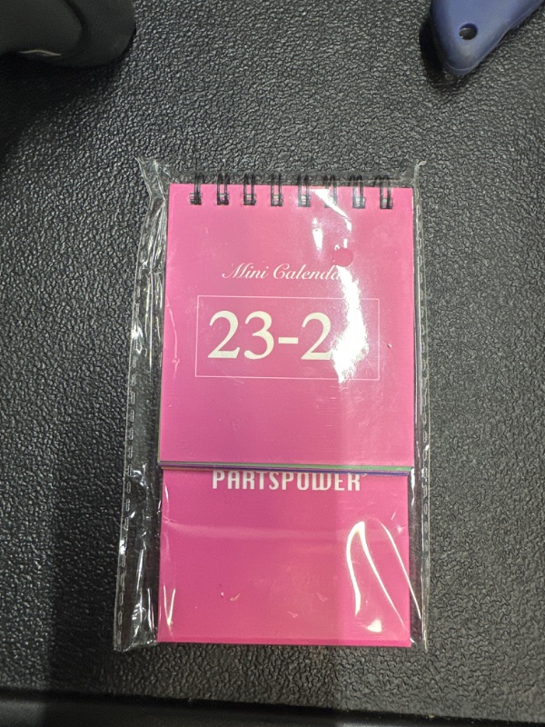 Photo 2 of 2024 Mini Desk Calendar Small Desk Calendar, 17 Months Runs from August 2023 to December 2024, 3x4.2 Inch Standing Flip Colored Monthly Pages, 250gsm High Thickness Paper (Pink)