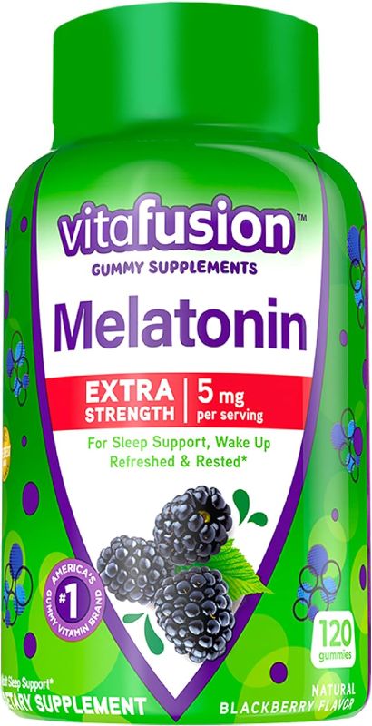 Photo 1 of 
Vitafusion Extra Strength Melatonin Gummy Vitamins, 5mg, 150 ct Gummies