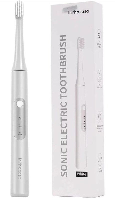 Photo 1 of 1 Pack Sonic Electric Toothbrush for Adults and Kids, Rechargeable Electric Toothbrush 3 Modes 2 Minutes Smart Timer