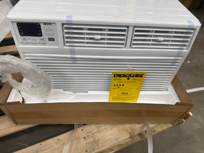 Photo 1 of 12,000 BTU 115-Volt Through-the-Wall Air Conditioner Cools 550 Sq. Ft. with remote in White