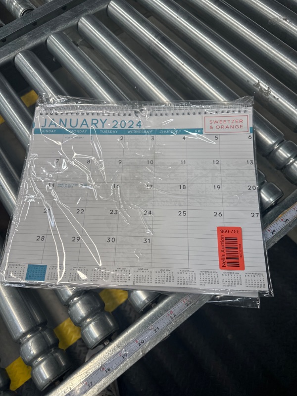 Photo 2 of S&O Blue Business Wall Calendar from January 2024-June 2025 - Tear-Off Monthly Calendar - 18 Month Academic Wall Calendar - Hanging Calendar with 12 Month Mini-Calendars - 13.5"x10.5”in