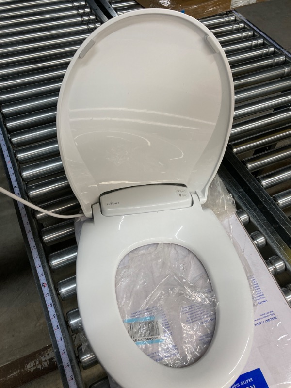 Photo 3 of BEMIS Radiance Heated Night Light Toilet Seat will Slow Close and Never Loosen, ROUND, Long Lasting Plastic, White, H900NL 000
