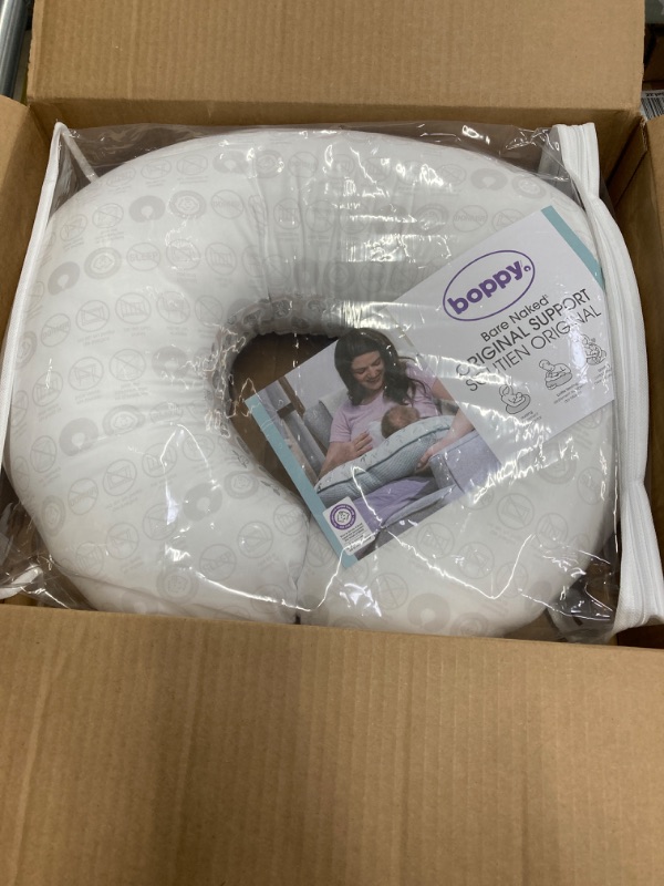 Photo 2 of Boppy Nursing Pillow Bare Naked Original Support, Boppy Pillow Only, Nursing Pillow Cover Sold Separately, Ergonomic Nursing Essentials for Breastfeeding and Bottle Feeding, with Firm Fiber Fill