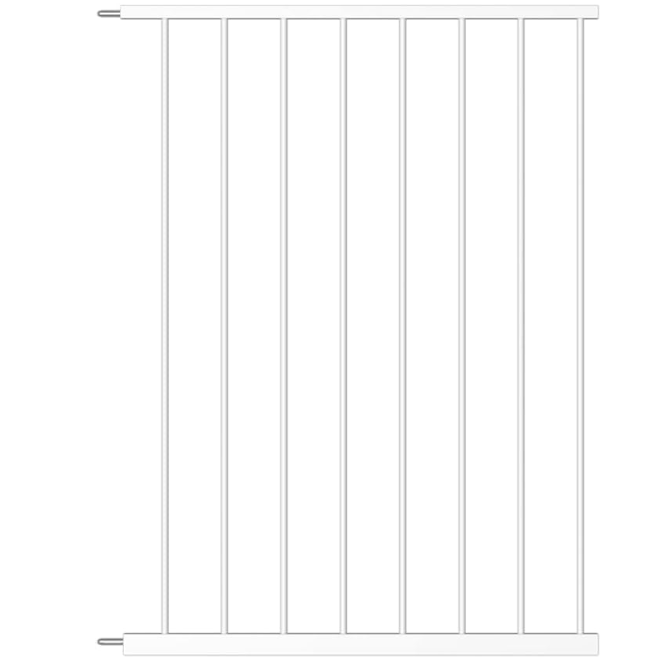 Photo 1 of WAOWAO 36.22" Extra Tall Wide Pressure Mounted Baby Gate Triple Lock Walk Through Swing Auto Close Safety White Metal Toddler Kids Child Dog Pet Puppy Cat for Indoor Stairs,Doorways 25.59"-81.50" inch