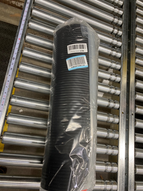 Photo 1 of Extra Thick Exercise Yoga Gym Floor Mat with Carrying Strap - 74 x 24 x .5 Inches, Black & High-Density Round Foam Roller for Exercise and Recovery - 36 Inch, Black