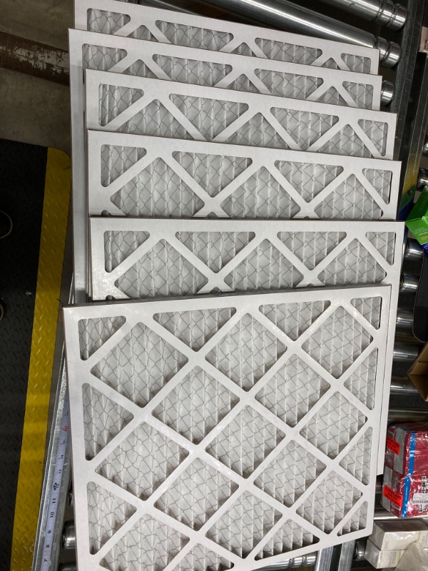 Photo 3 of Aerostar 21 1/2x23 1/2x1 MERV 13 Pleated Air Filter, AC Furnace Air Filter, 6 Pack (Actual Size: 21 1/2" x 23 1/2" x 3/4")