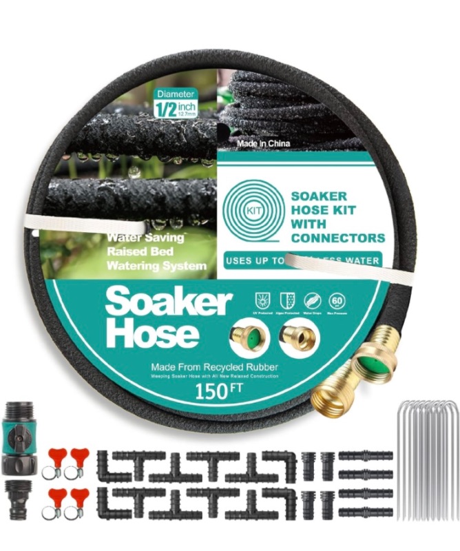 Photo 1 of *ONLY HOSE* Soaker Hose 150 FT for Garden Beds -Heavy Duty 1/2inch