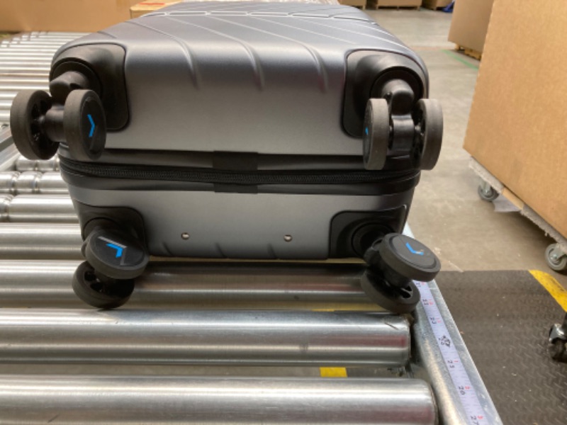 Photo 1 of BAGSMART Carry On Luggage 22x14x9 Airline Approved, 1OO% PC Lightweight Carry On Hardside Suitcase, 20 Inch Hard Shell Luggage with Spinner Wheels, Waterproof Rolling Suitcase, Gray