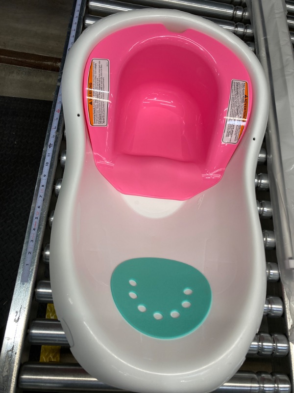 Photo 2 of Fisher-Price Baby To Toddler Bath 4-In-1 Sling ‘N Seat Tub With Removable Infant Support And 2 Toys, Pink