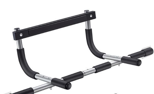 Photo 1 of Ally Peaks Pull Up Bar for Doorway | Thickened Steel Max Limit 440 lbs Upper Body Fitness Workout Bar| Multi-Grip Strength for Doorway | Indoor Chin-Up Bar Fitness Trainer for Home Gym Portable