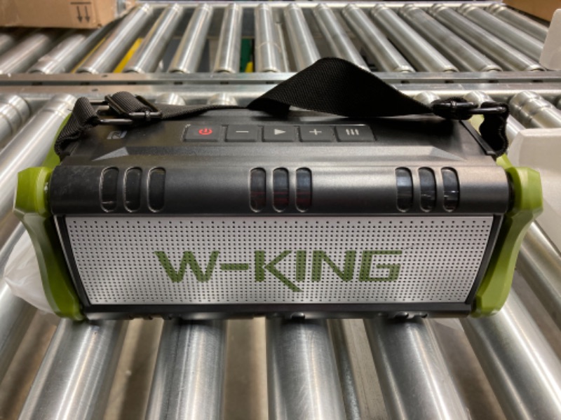 Photo 3 of W-KING Bluetooth Speakers Wireless, 50W Portable Loud Bluetooth Speaker,IPX6 Waterproof Outdoor Speaker Deep Bass/Stereo Pair/EQ/40H/Power Bank/TF/AUX