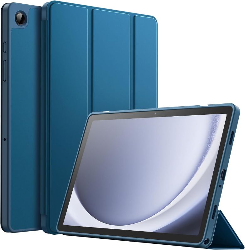 Photo 1 of Case for Samsung Galaxy Tab A9+ / A9 Plus 11-Inch 2023, Soft TPU Tri-Fold Stand Protective Tablet Cover, Auto Wake/Sleep (Teal)