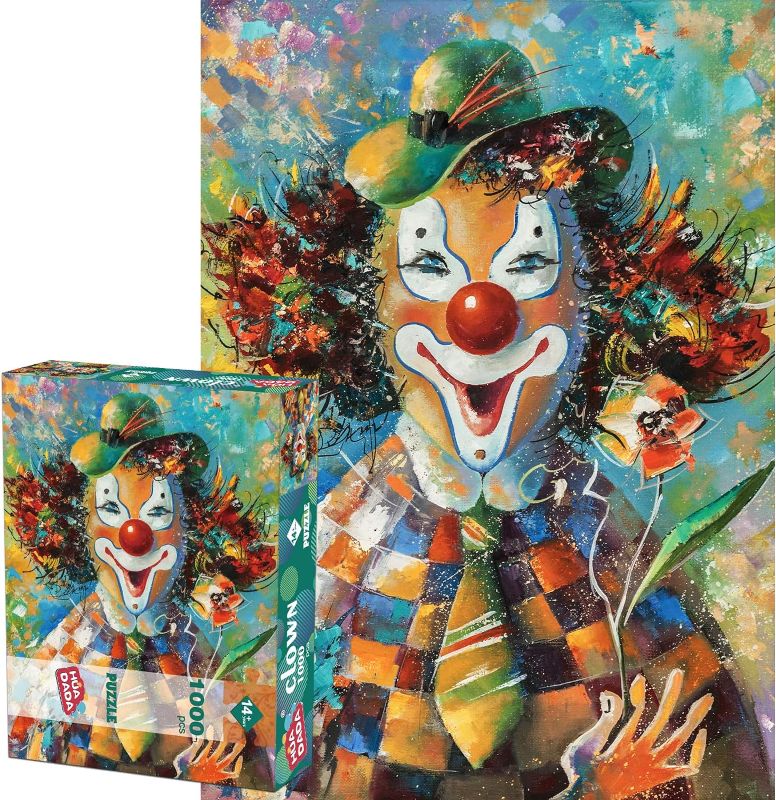 Photo 1 of 1000 Piece Jigsaw Puzzle, Puzzle for Adults, Impossible Puzzle, Colorful Jigsaw Puzzle, Game of Skill for the Whole Clown Family
