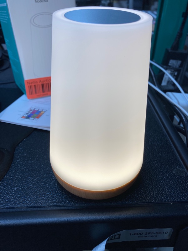 Photo 1 of THAUSDAS Night Light, Dimmable Touch Lamp for Bedroom, Portable Table Bedside Lamp, 5 Brightness & 13 RGB Colors, Night Lights for Bedroom/Baby Nursery/Bathroom/Hallways/Living Room
