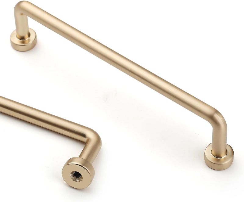 Photo 1 of Asidrama 10 Pack 5 Inch(128mm) Brushed Brass Kitchen Cabinet Handles, Cabinet Pulls Kitchen Cabinet Hardware for Cupboard Drawer Handles Dresser Pulls