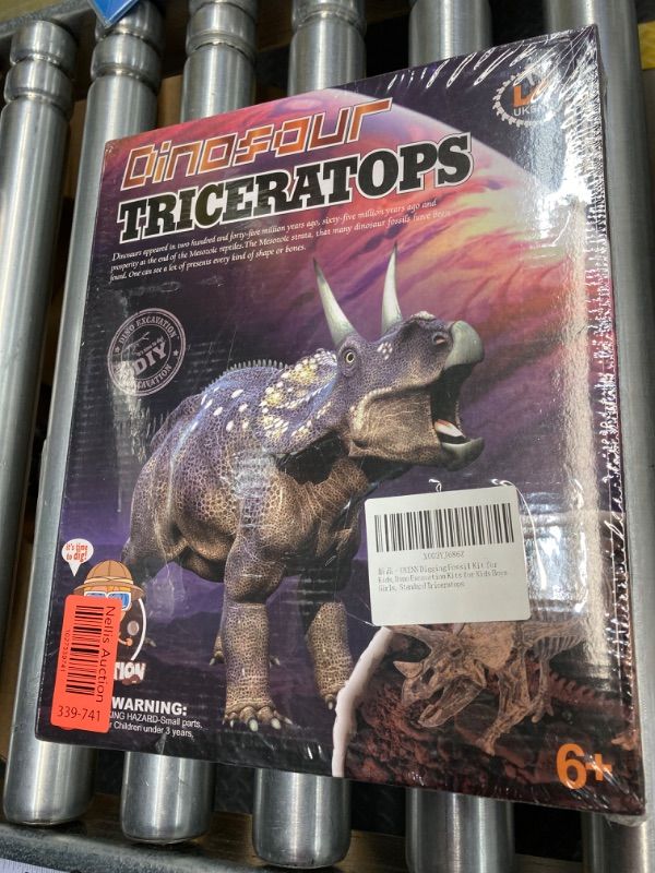 Photo 2 of Digging Fossil Kit for Kids,Dino Excavation Kits for Kids Boys Girls, Standard Triceratops