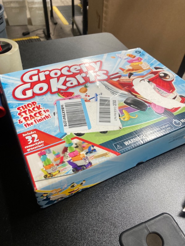 Photo 2 of Hasbro Gaming Grocery Go Karts Board Game for Preschoolers and Kids Ages 4 and Up, Building Game with Mini Groceries, Preschool Games for 2-4 Players