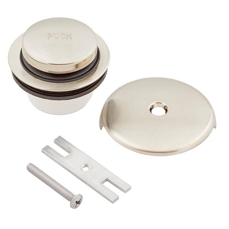 Photo 1 of Everbilt Toe-Touch Drain Bath Tub Remodel Kit in Brushed Nickel