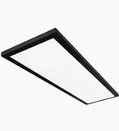 Photo 1 of 1 ft. x 4 ft. 50-Watt Dimmable Matte Black Integrated LED 4000 Lumens Flat Panel Ceiling Flush Mount Color Change 5CCT
