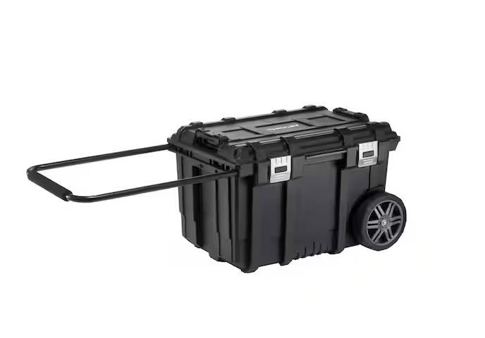 Photo 1 of 26 in. Connect Rolling Tool Box Black