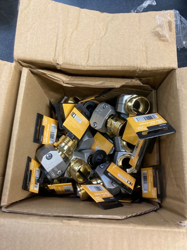 Photo 1 of 5/8 in. x 3/4 in. Heavy Duty Zinc Male Hose Mender Repair Hose and Sprinkler Repair BOX PACK
 