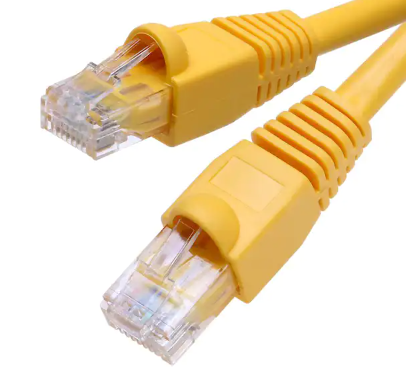 Photo 2 of 25 ft. CAT5E Ethernet Cable in Yellow
