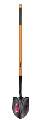 Photo 1 of 47 in. L Wood Handle Carbon Steel Digging Shovel with Grip
3 pc