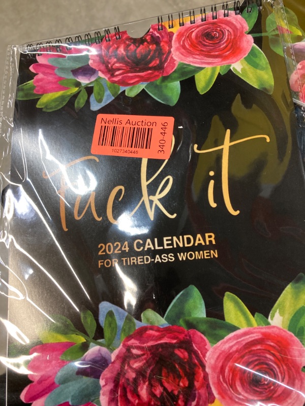 Photo 1 of 2024 Calendar for Tired Women - Tired Women Calendar, Wall Calendar for Tired, Funny Word Planner Monthly Calendar, Funny Word Planner Monthly Calendar - White Elephant Gag Gift for Women