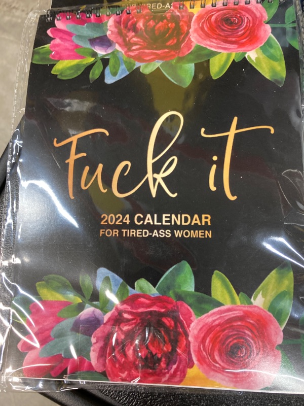 Photo 4 of 2024 Calendar for Tired Women - Tired Women Calendar, Wall Calendar for Tired, Funny Word Planner Monthly Calendar, Funny Word Planner Monthly Calendar - White Elephant Gag Gift for Women