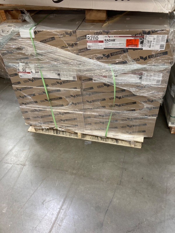 Photo 1 of 8 cases
2 ft. x 2 ft. Radar Basic White Square Edge Lay-In Ceiling Tile, case of 16 (64 sq. ft.)
