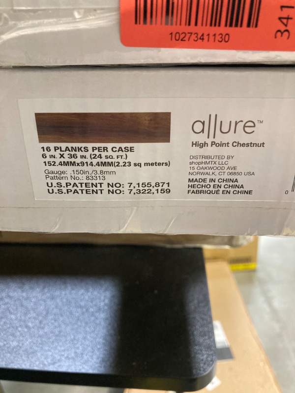 Photo 4 of 2 Cases
83313 Allure Luxury Vinyl Plank Flooring 6" x 36" - High Point Chestnut