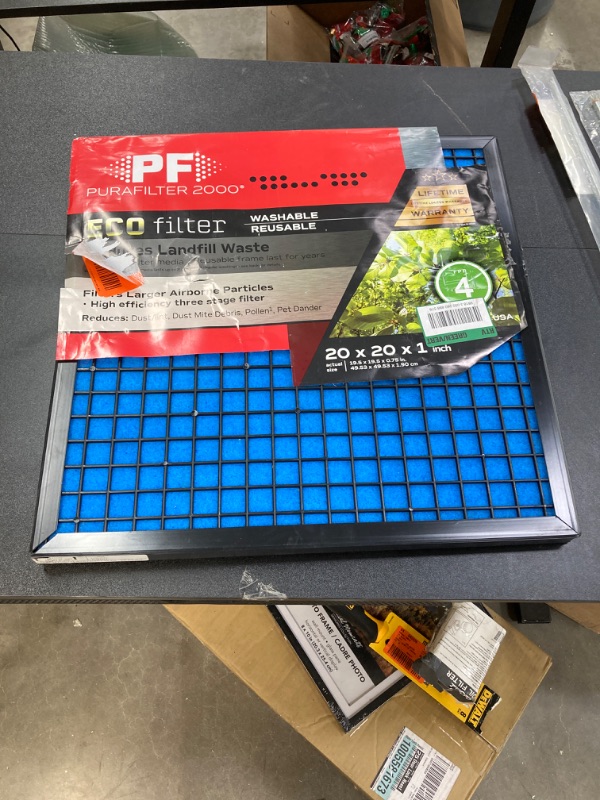 Photo 1 of 20 in. x 20 in. x 1 ECO Washable Air Filter FPR4