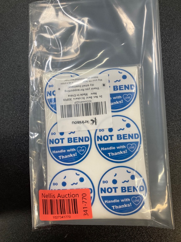 Photo 2 of Do Not Bend Stickers Labels, Fragile Shipping Stickers for Small Business 300 Pcs