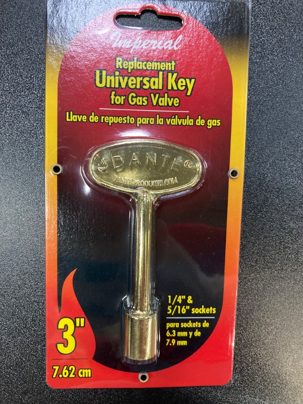 Photo 1 of 6 pack Universal Gas Valve Key for 1/4" & 5/16" Sockets