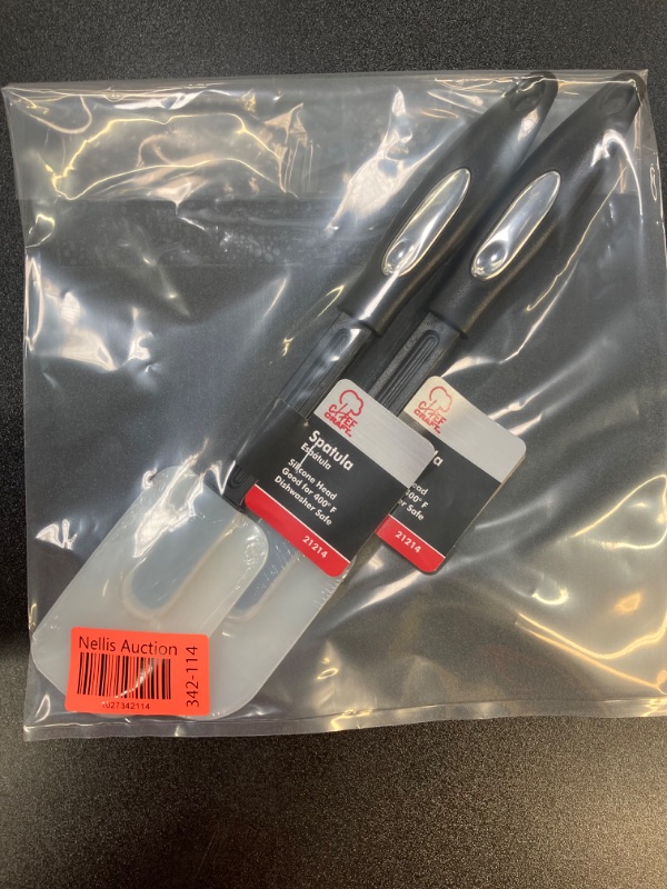 Photo 1 of 2 Pack Chef Craft Select Silicone Spatula, 12 inches in length, Black