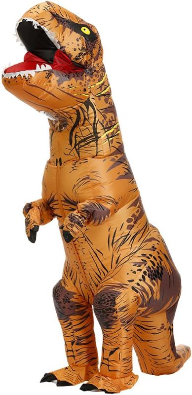 Photo 1 of HAPPYBAG Inflatable T-Rex costume, Dinosaur Costume for Adults Funny Cosplay Halloween Fancy Dress