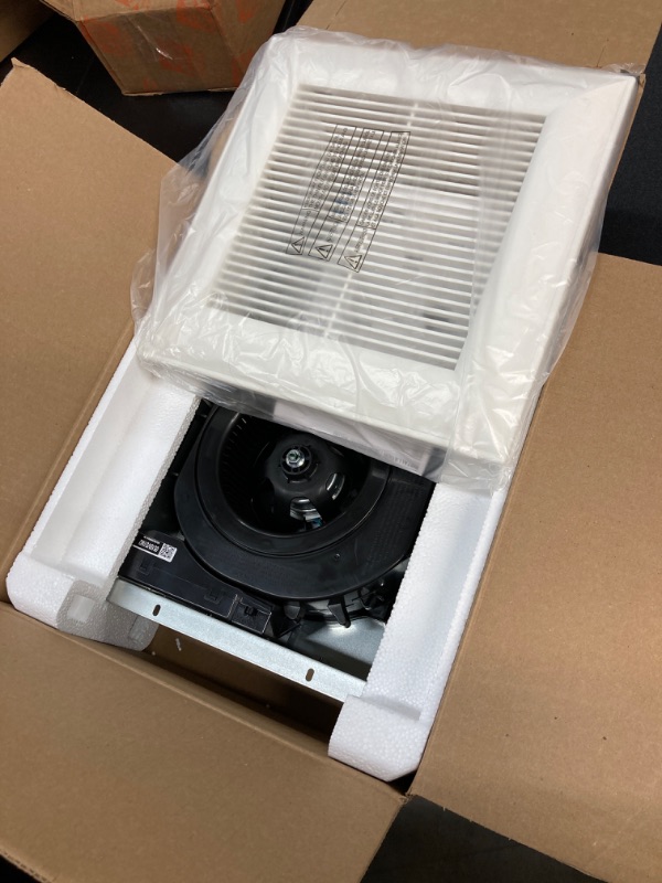 Photo 2 of Panasonic FV-0510VS1 WhisperValue DC Ventilation Fan, 50-80-100 CFM , White Cover Bath