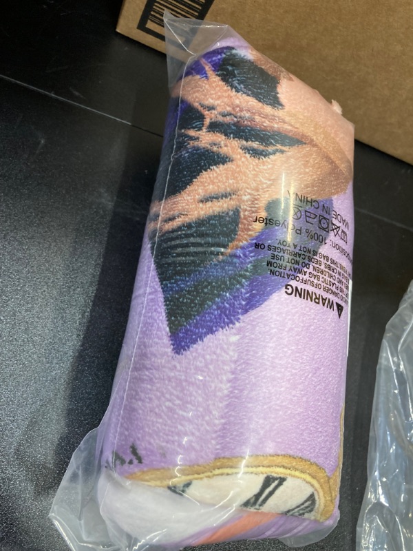 Photo 2 of GGMGYLF Singer Throw Blanket for Couch (Purple) Taylor Swift