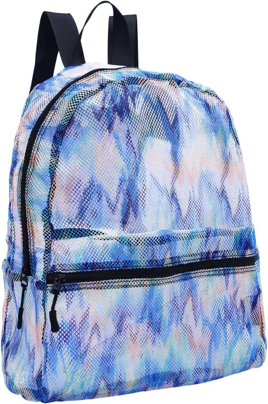 Photo 1 of ACUARIO Clear Backpack, Mesh Backpack for Men Women, Lightweight Transparent Backpack