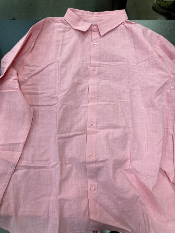 Photo 1 of Pink Button down , Solid Color Work Top. 