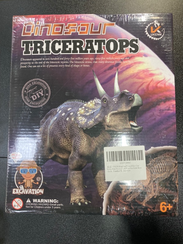 Photo 2 of DIY Dinosaur Fossil Dig Toys, Triceratops Dig Kit, Kids Science Education Dinosaur Fossil Assembly Kit, Easter Boys and Girls STEM Dinosaur Toys Gift PACK OF 2