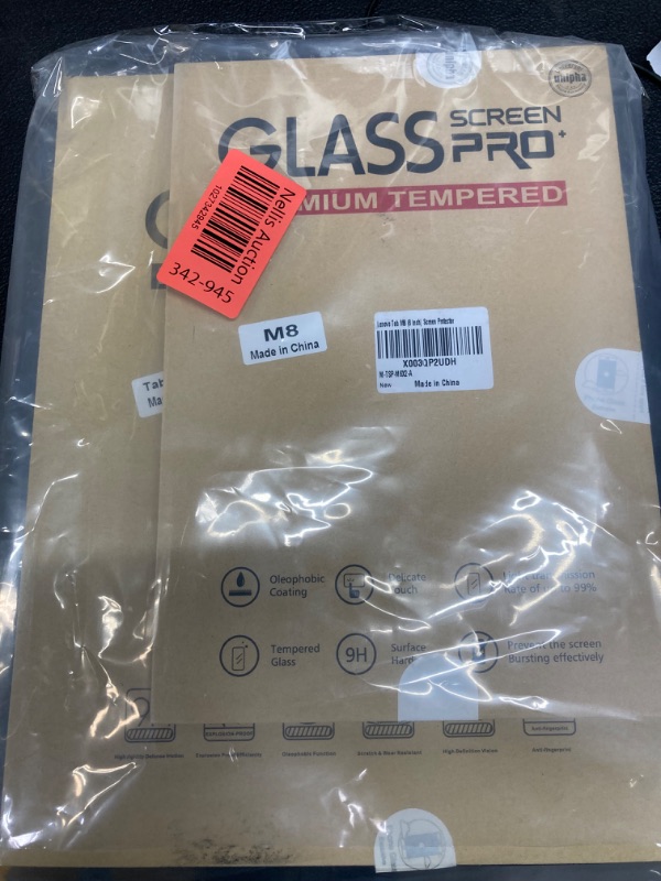 Photo 3 of TB-8705F Screen Protector, Tempered Glass Screen Protector, 9H Hardness/Bubble Free/High Response BUNDLE OF 2