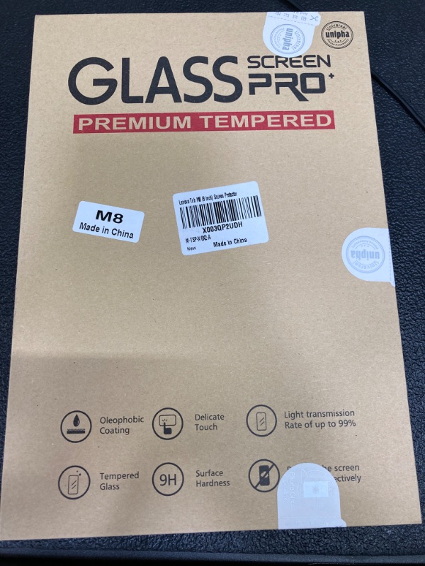 Photo 2 of Lenovo Tab M8 FHD TB-8705F Screen Protector, Tempered Glass Screen Protector, 9H Hardness/Bubble Free/High Response for Lenovo Tab M8 FHD TB-8705F/TB-8705N/ Tab M8 HD TB-8505F/TB-8505X