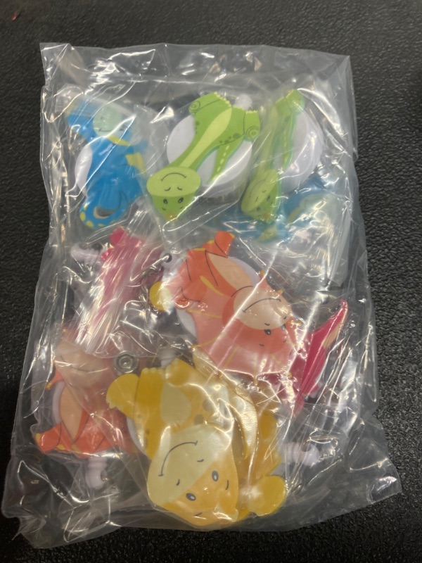 Photo 1 of 10 PCS Cute Luminous Dinosaur Scroll Retractable Badge Scroll Burse Badge Holder.