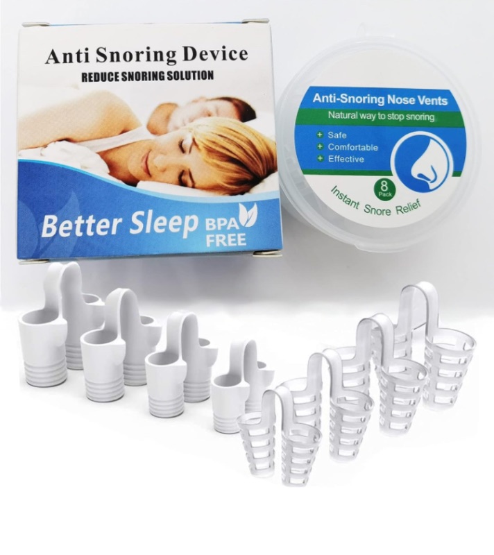 Photo 1 of ****BUNDLE PACK OF 2**** 8 Pack Nose Vents Anti Snoring Devices, Ease Breathing - Simple Snoring Solution- Different Sizes Breathing Relief Nasal Dilator with Travel Case