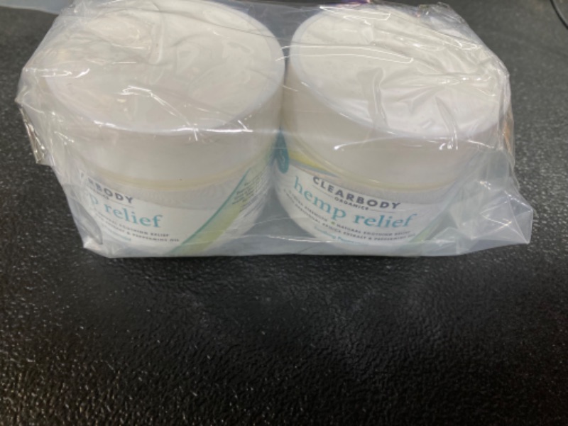 Photo 1 of ****BUNDLE PACK OF 2****Clearbody Organics - USA Made Hemp Cream Maximum Strength - Soothe Discomfort in Your Back, Muscles, Joints, Neck, Shoulder, Knee, Nerves - Natural Peppermint and Soothing Arnica Extract 2 Fl Oz 