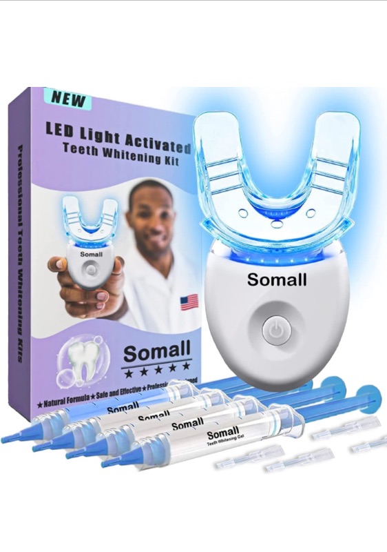 Photo 1 of ****BUNDLE PACK OF 2**** Somall Teeth Whitening LED Accelerator Lights Kit, More Dentist Recommended Professional Teeth Whitening Kits -Mild and Insensitive Fast Tooth Whitener - Enhances Lasting whitening Bright White