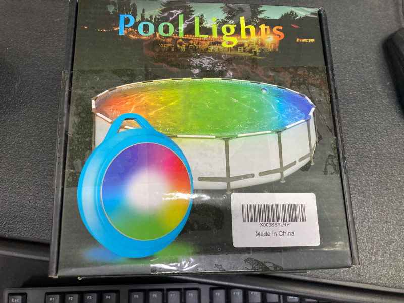 Photo 2 of ***BUNDLE PACK OF 2****LED Pool Lights for Above Ground Pools, 10W RGB Magnetic Underwater Submersible Lights 5V Inground Pool Light with Remote, IP68 Waterproof Color Changing Nicheless Lights for Swimming Pond, 26FT Cord